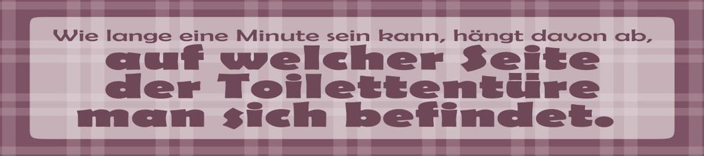 vianmo Blechschild 10x46 cm Wie lang eine Minute sein kann