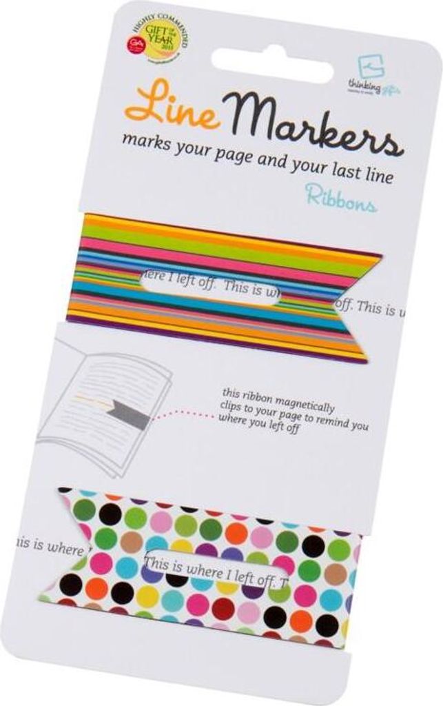 Line Markers Ribbons - Magnetische Lesezeichen