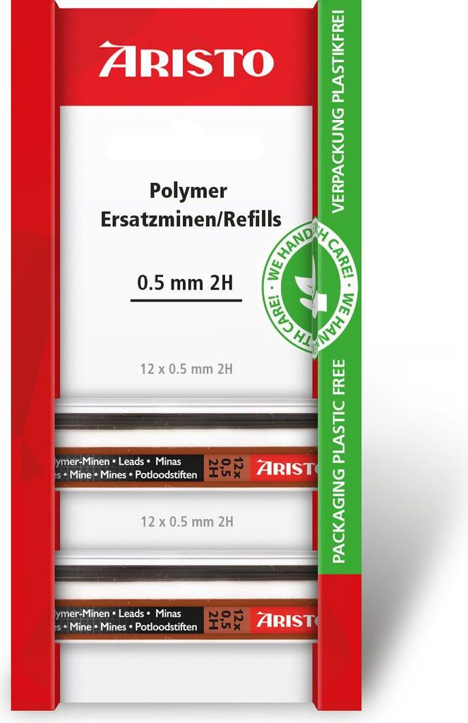 Aristo Feinminen Polymer 0,5 2H, 2x 12er Minendose,Ecoblister