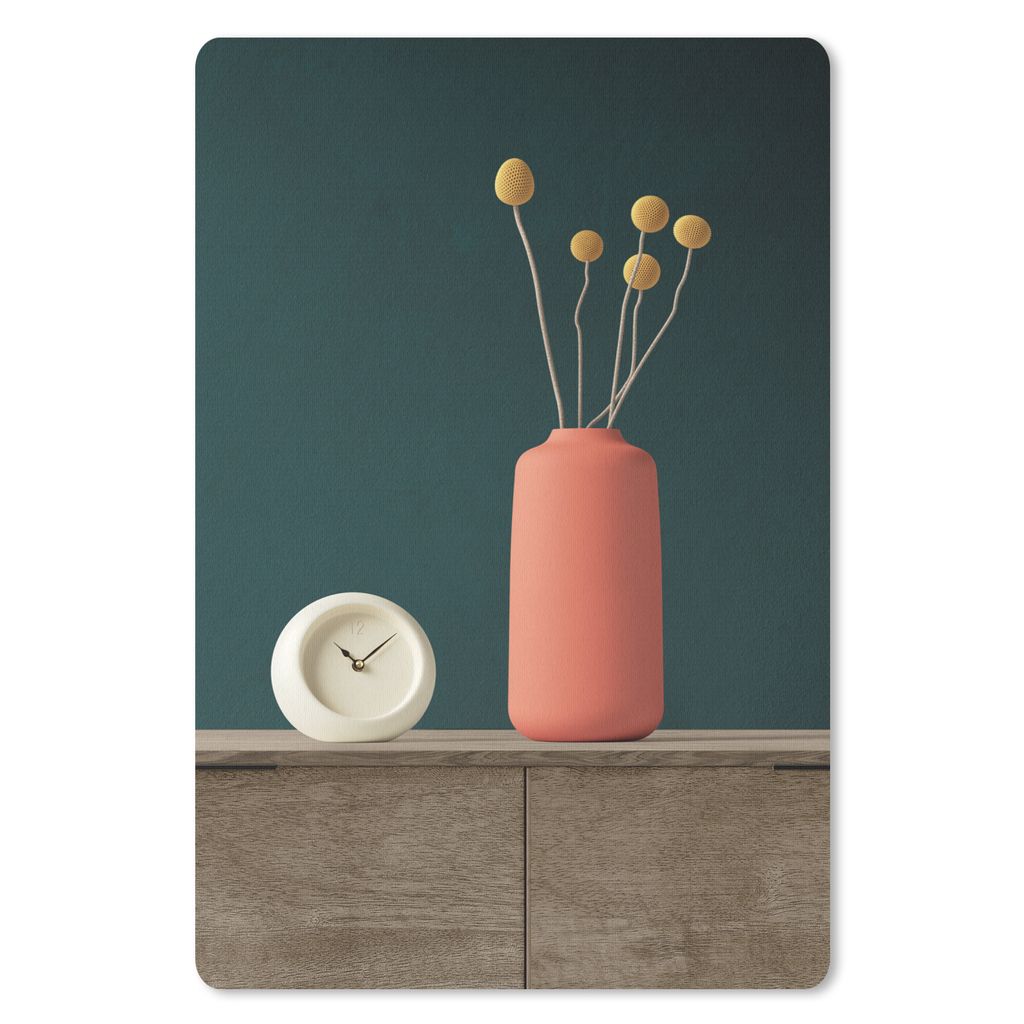 MuchoWow Mauspad Mousepad Wecker - Blumen - Stilleben 40x60 cm - Mousepads - Maus Mat - Pad - Mausunterlage - Schreibtisch Accesoire