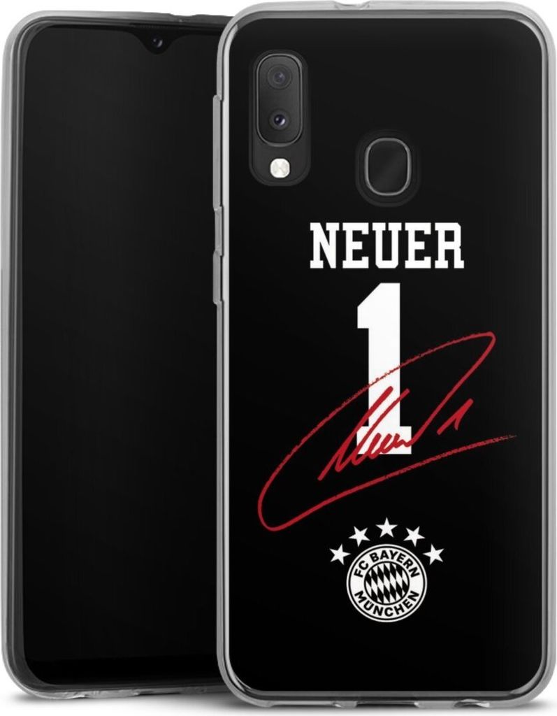 DeinDesign Handyhülle für Samsung Galaxy A20e Silikon Hülle Case Smartphone Schutzhülle FC Bayern München FCB Manuel Neuer