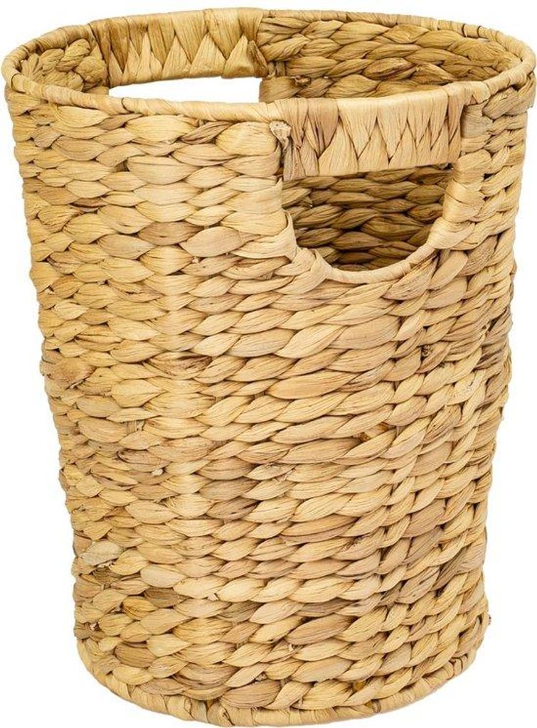 Papierkorb, rund, 25cm, Wasserhyazinth, Büro