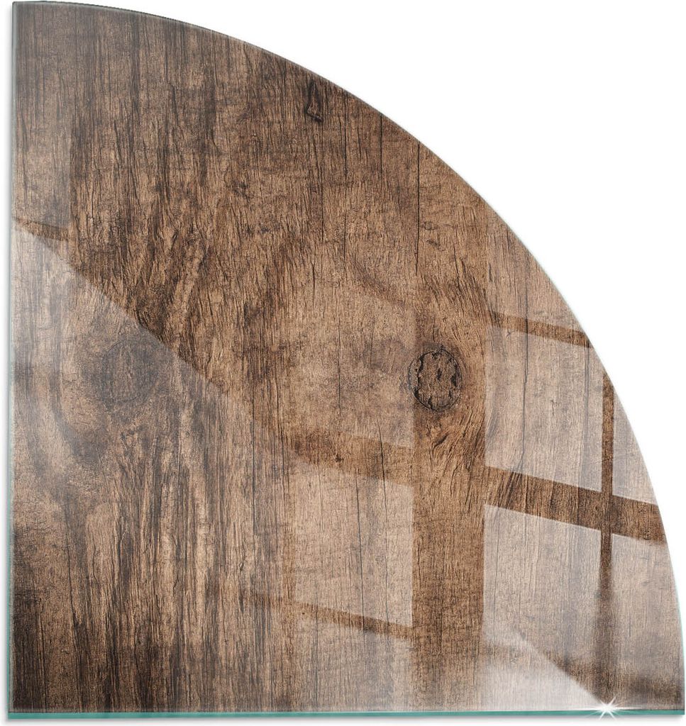 Natürliches Holzmuster – Glasbodenplatte für – Kaminofen – Kaminplatte Glas – Schutzglas – Funkenschutzplatte –Glasbodenplatte Feuerf...