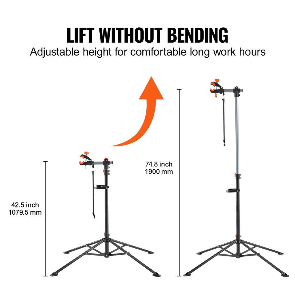 Pied d'atelier pour vélo pliable et support de montage robuste VEVOR - 3