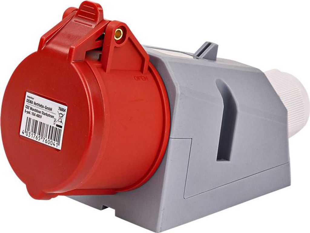 CEE-Wandsteckdose, 5-polig, 16 A/400 V, IP44 Produktbild 
