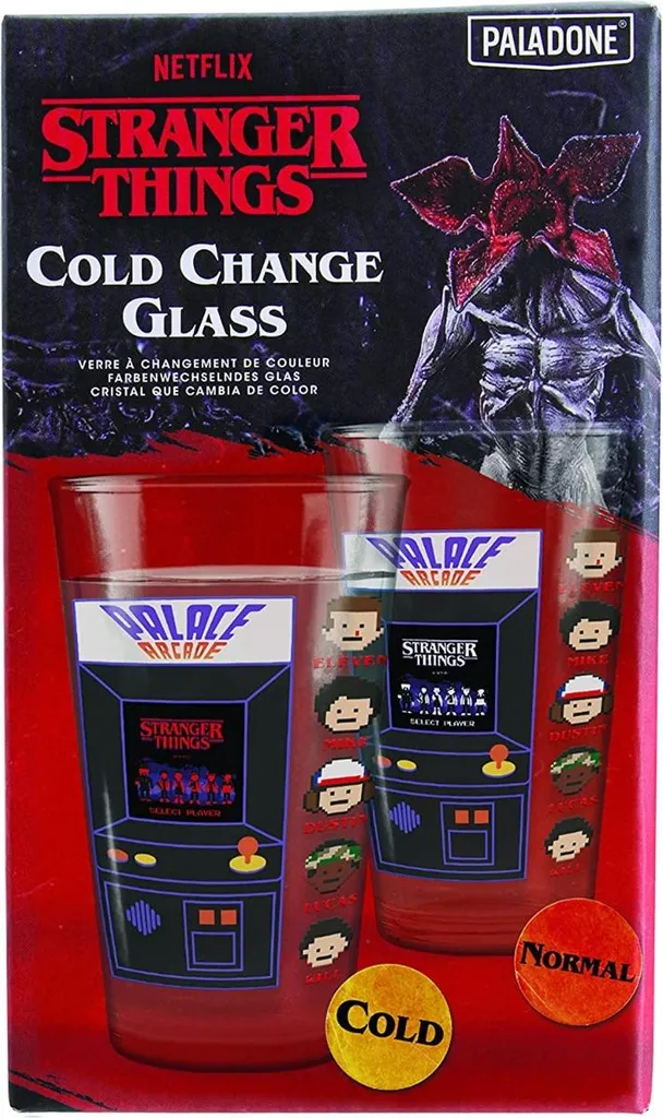 Verre Stranger Things Paladone 450ml en forme de borne d'arcade retro