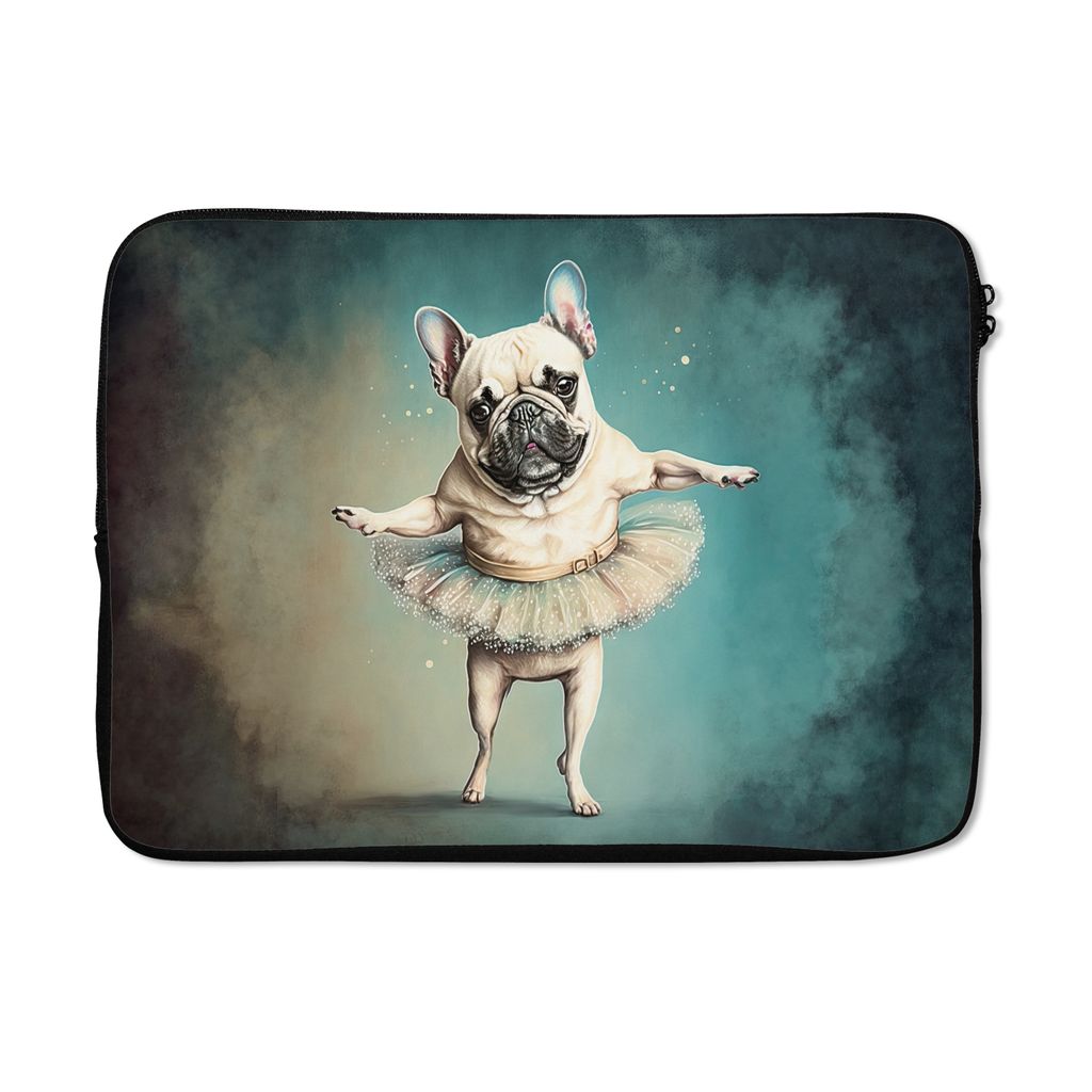 MuchoWow Laptop Hülle 14 ZollHund - Tutu - Ballett - Abstrakt - Porträt - Kind Laptoptasche - Laptoptasche - Stoßsicher - Schutzhaube