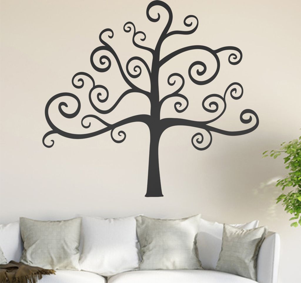 Stammbaum - Baum Wandtattoo in 6 Größen - Wandaufkleber Wall Sticker - Dekoration, Küche, Wohnzimmer, Schlafzimmer, Badezimmer