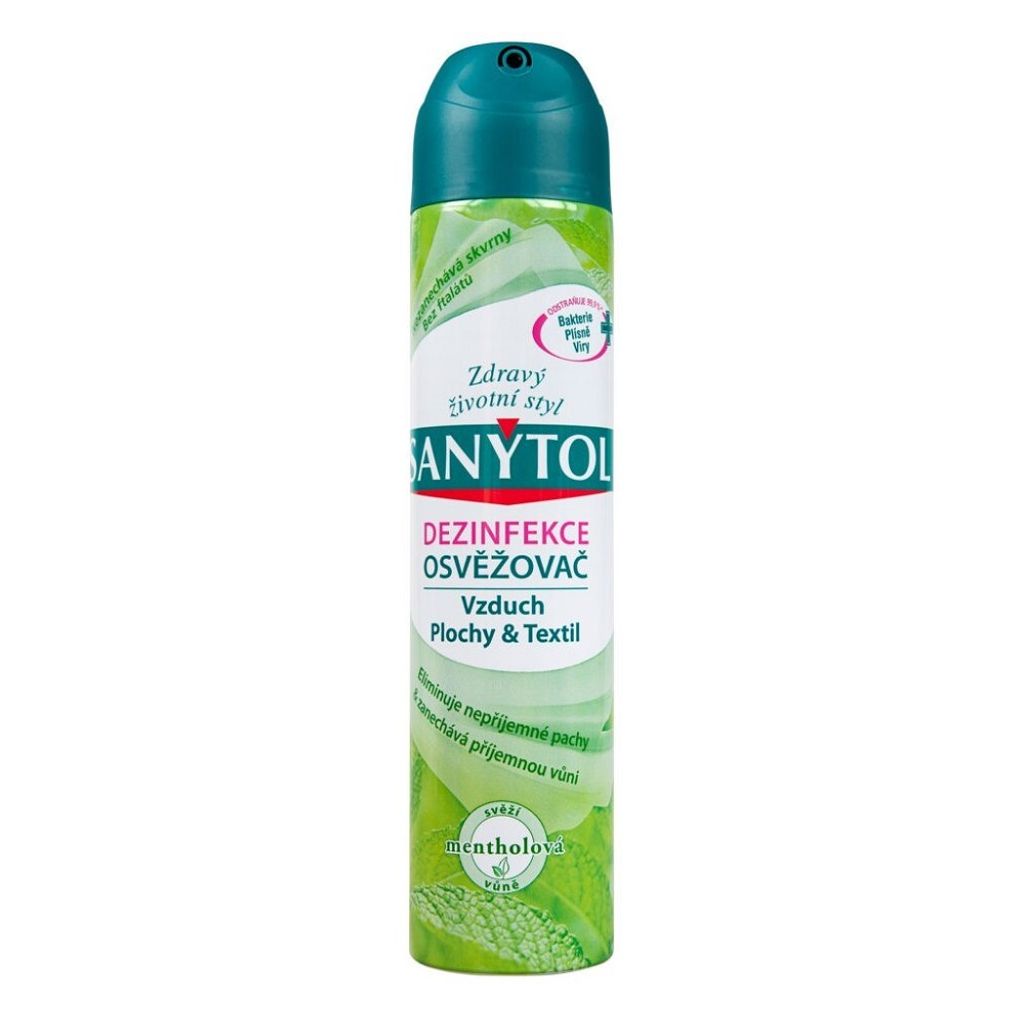 Sanytol Air Purifier Disinfectant for Surfaces and Textiles 300ml - Pack of 4