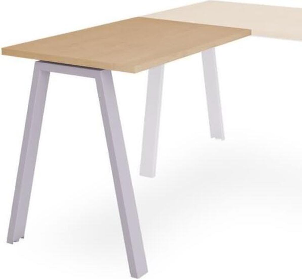 Anstelltisch Blanca BxTxH 100x60x73cm Gestell grau Platte Melamin buche