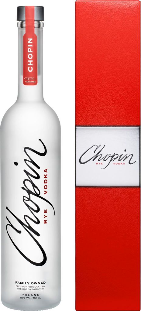 Wodka Chopin Rye 0,7L im Karton | Vodka |700 ml | 40% Alkohol | Destylarnia Chopin | Geschenkidee | 18+
