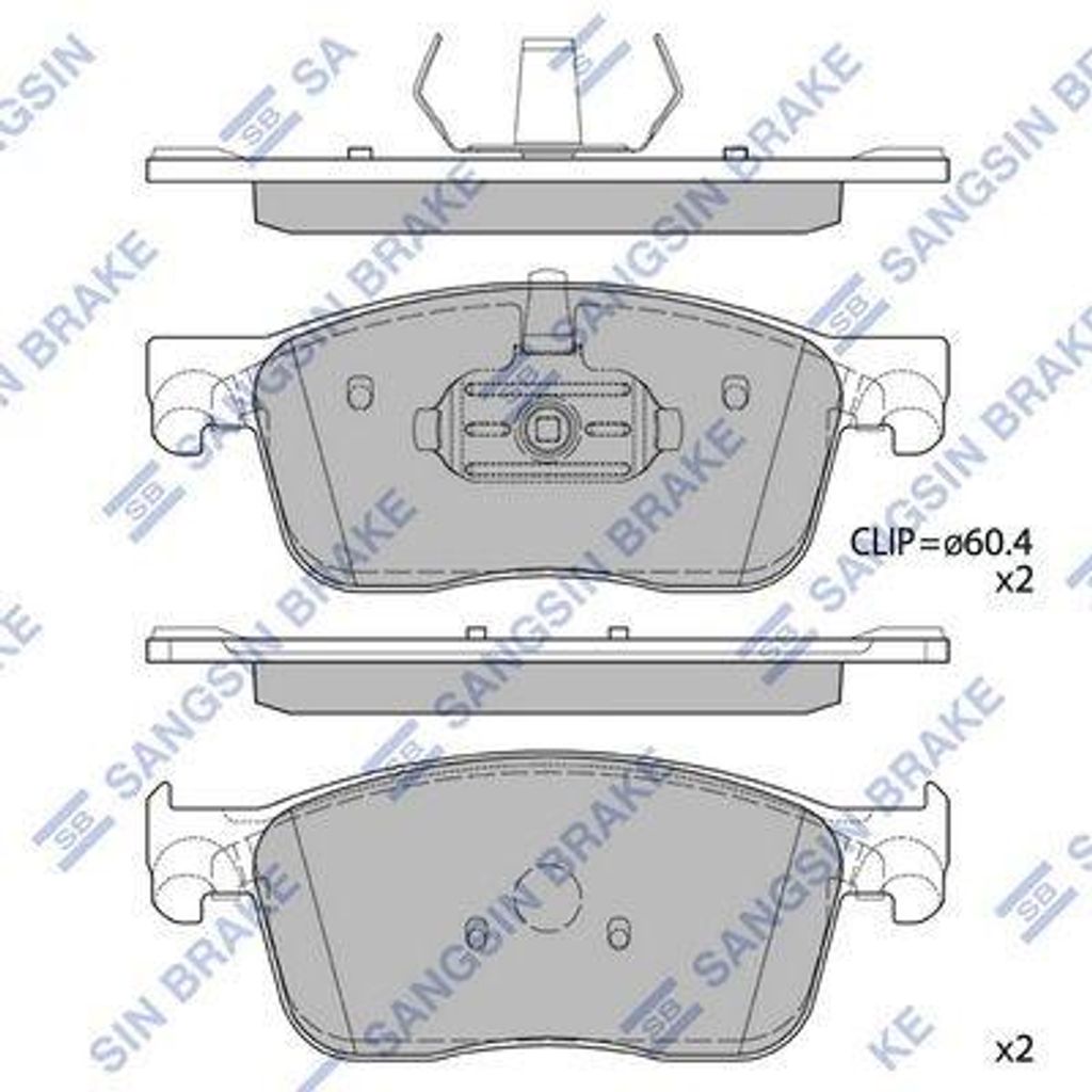 Hi-Q Bremsbeläge Satz Vorne Bremsklötze für TOYOTA PROACE Kasten (MDZ) SP4370