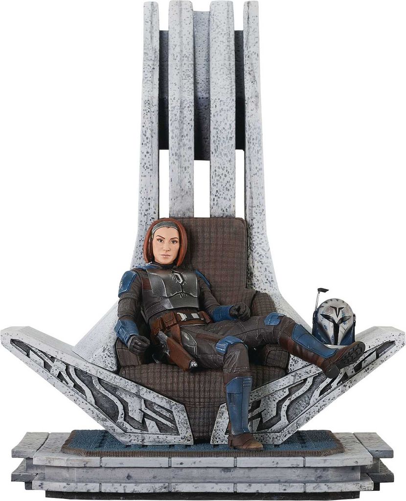 Star Wars: The Mandalorian Premier Collection Statue 1/7 Bo-Katan Kryze on Throne 35 cm