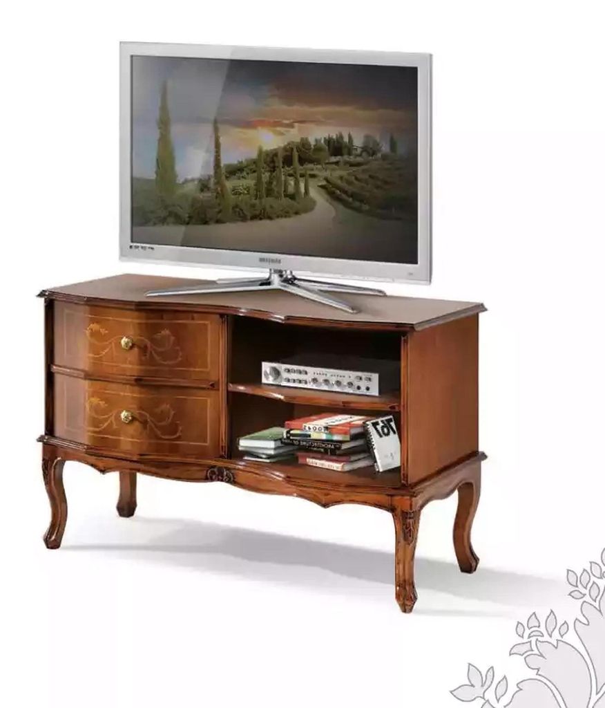 Klassischer Designer TV-Ständer Luxus Sideboard Lowboard Wohnzimmer Braun