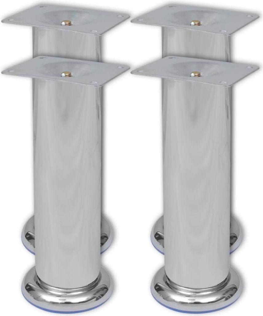 4 Okrągłe nóżki do kanapy chrom 180 mm Zdjęcie produktu 