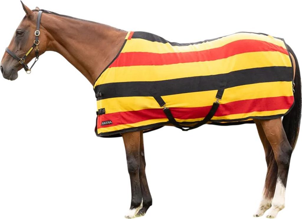 Hy - "StormX Empra Newmarket" Standard Fleece-Pferdedecke BZ6538 (175cm) (Gelb/Rot/Schwarz)