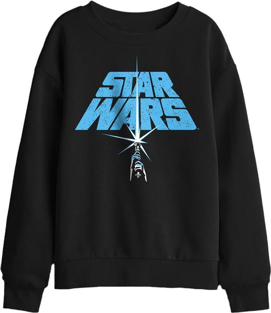 Star Wars - Sweatshirt für Kinder, Logo TV29909 (152-158) (Schwarz)