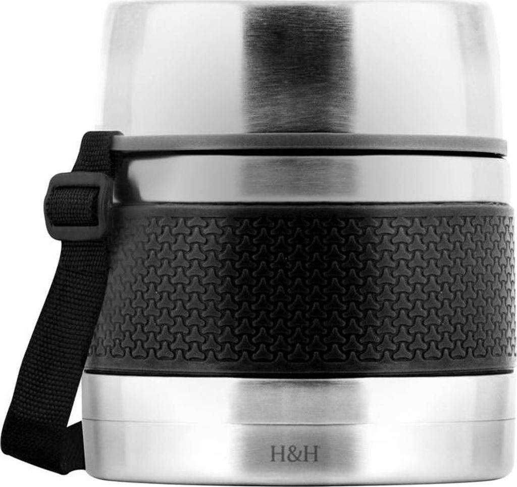 H&H Lebensmittelbehälter aus 18/10 Stahl, 0,75 l
