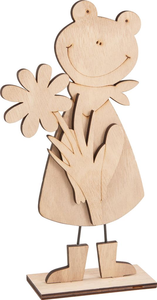 VBS Frosch Froggi 22 cm hoch 11.5 cm lang 4.5 cm breit Dekofigur Gartenfigur