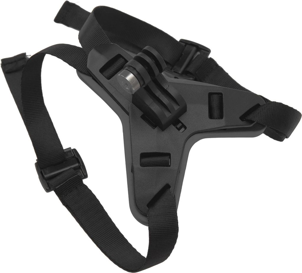 Helm-Kinnhalterung, leichte Anti-Rutsch-Motorrad-Gurthalterung für DJI Osmo Action 3 2 Kamera-Handys, Schwarz