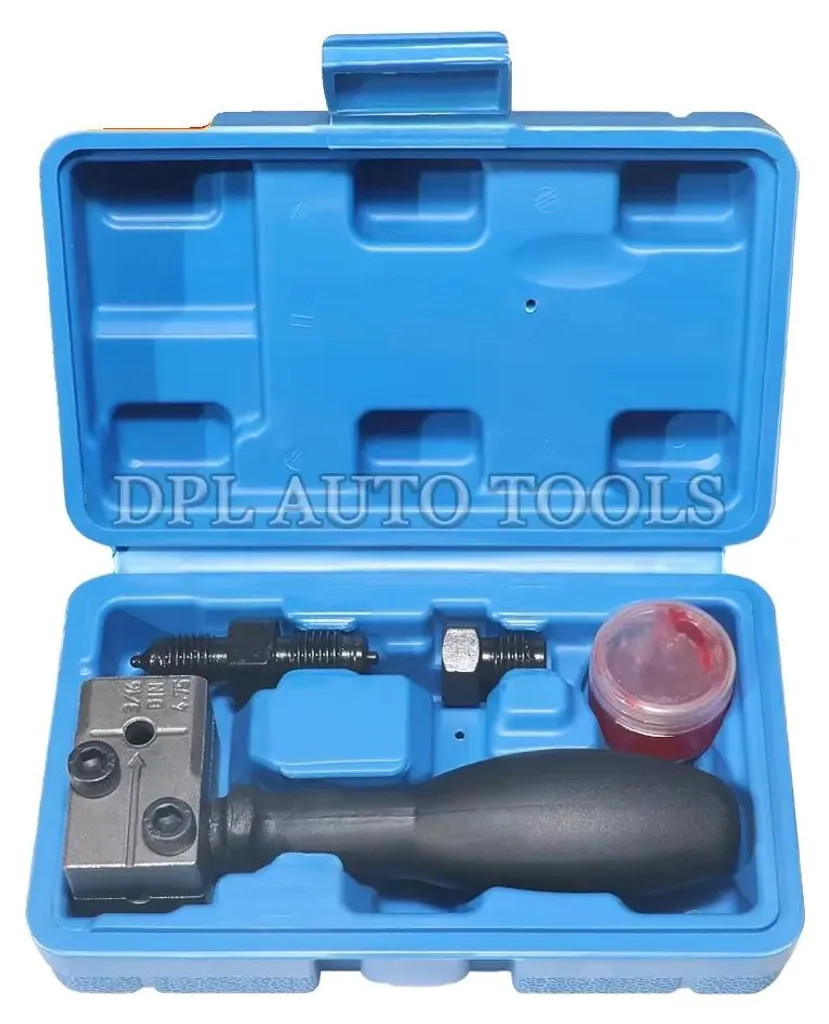 Outil de double évasement compact pour tuyaux 3/16 en acier et cuivre