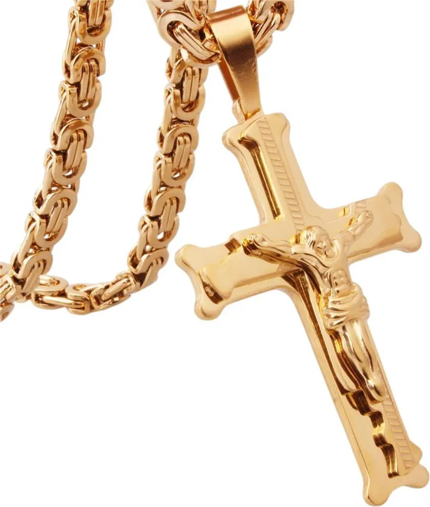 Collana con Croce JC-38704 in Oro 18k 80cm - Eleganza Unisex KP38704