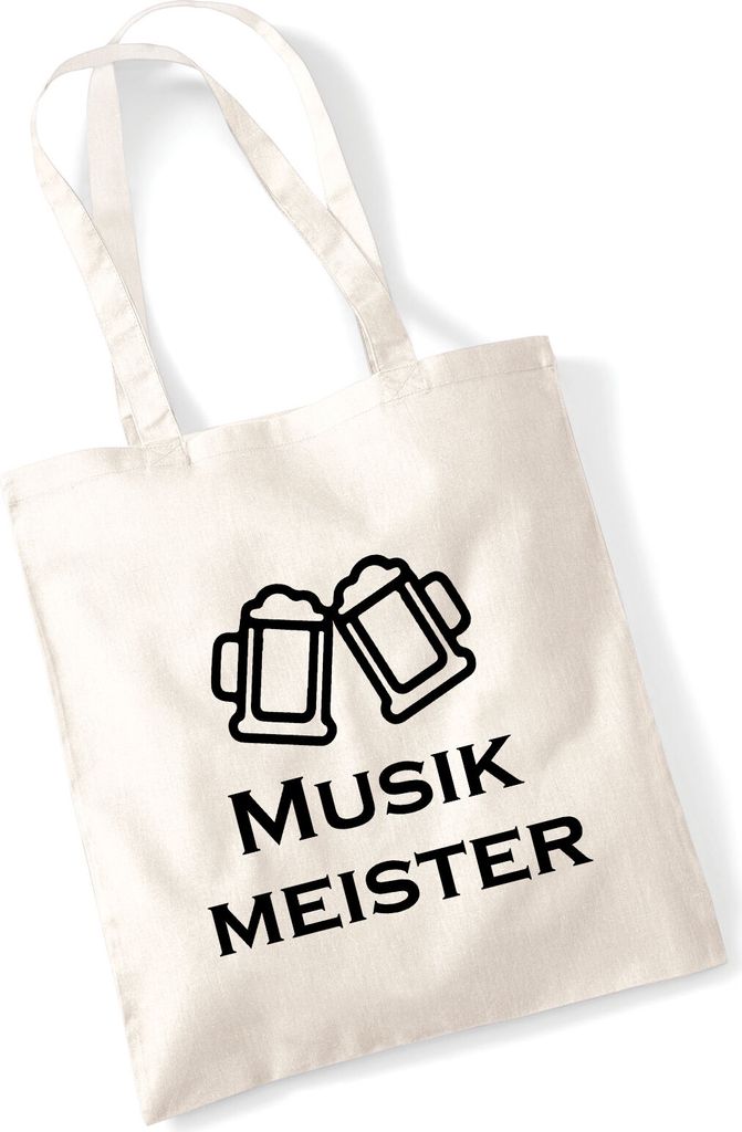 Huuraa Jutebeutel Musikmeister Spielmanszug 10 Liter Natural Baumwolle Tasche Geschenkidee