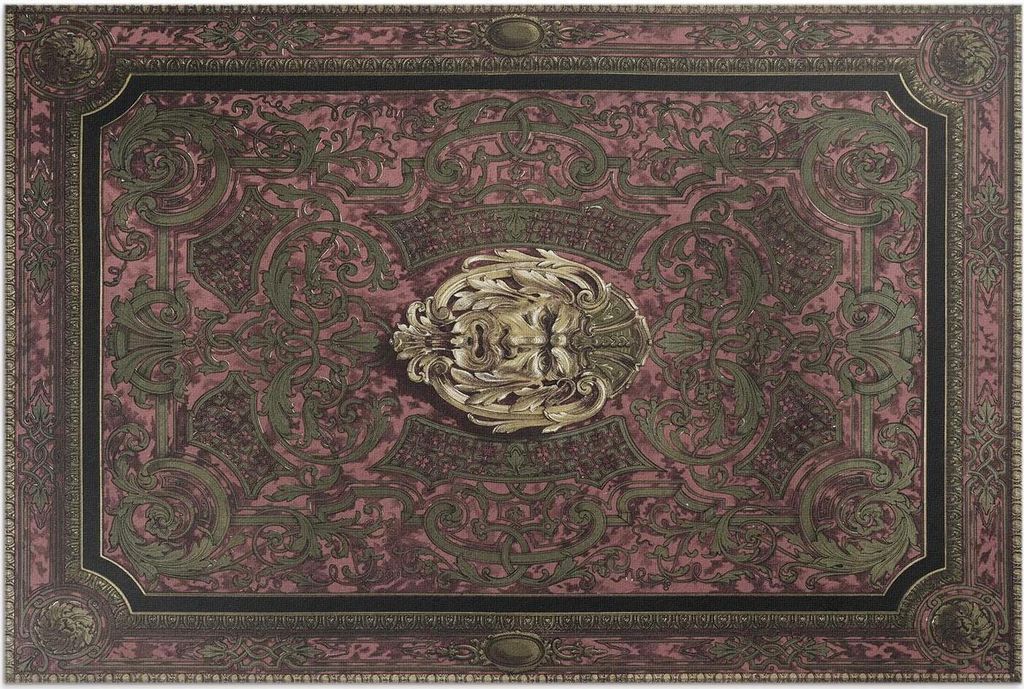 Rug Panel in Buhl von Sir Matthew Digby Wyatt – Vinylteppich – 140x210 cm – Outdoor Teppich – Terrasse – Wetterfest – Modern