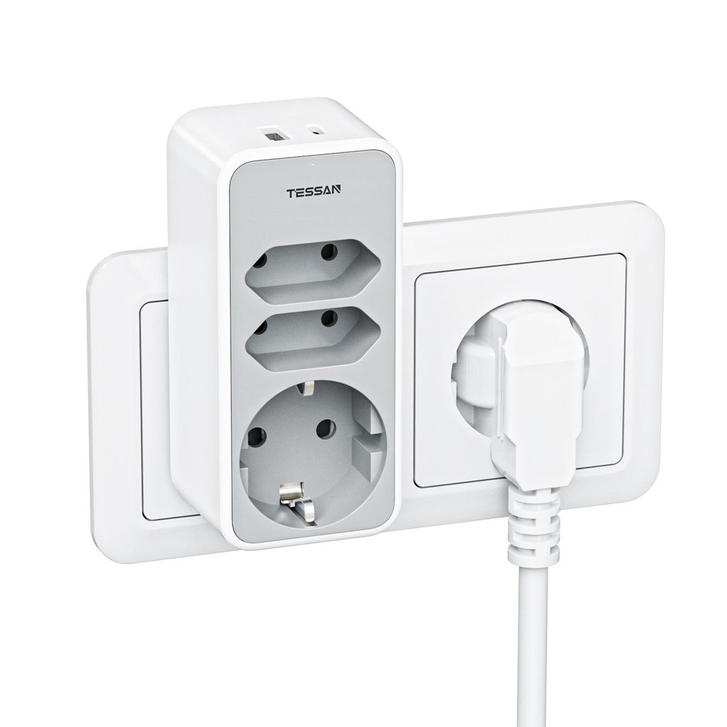 TESSAN Mehrfachstecker für Steckdose Steckdosenadapter 3 Produktbild 