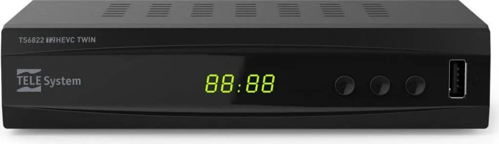 Décodeur Twin Tuner TELE System TS6822 Enregistrement Simultané Full HD