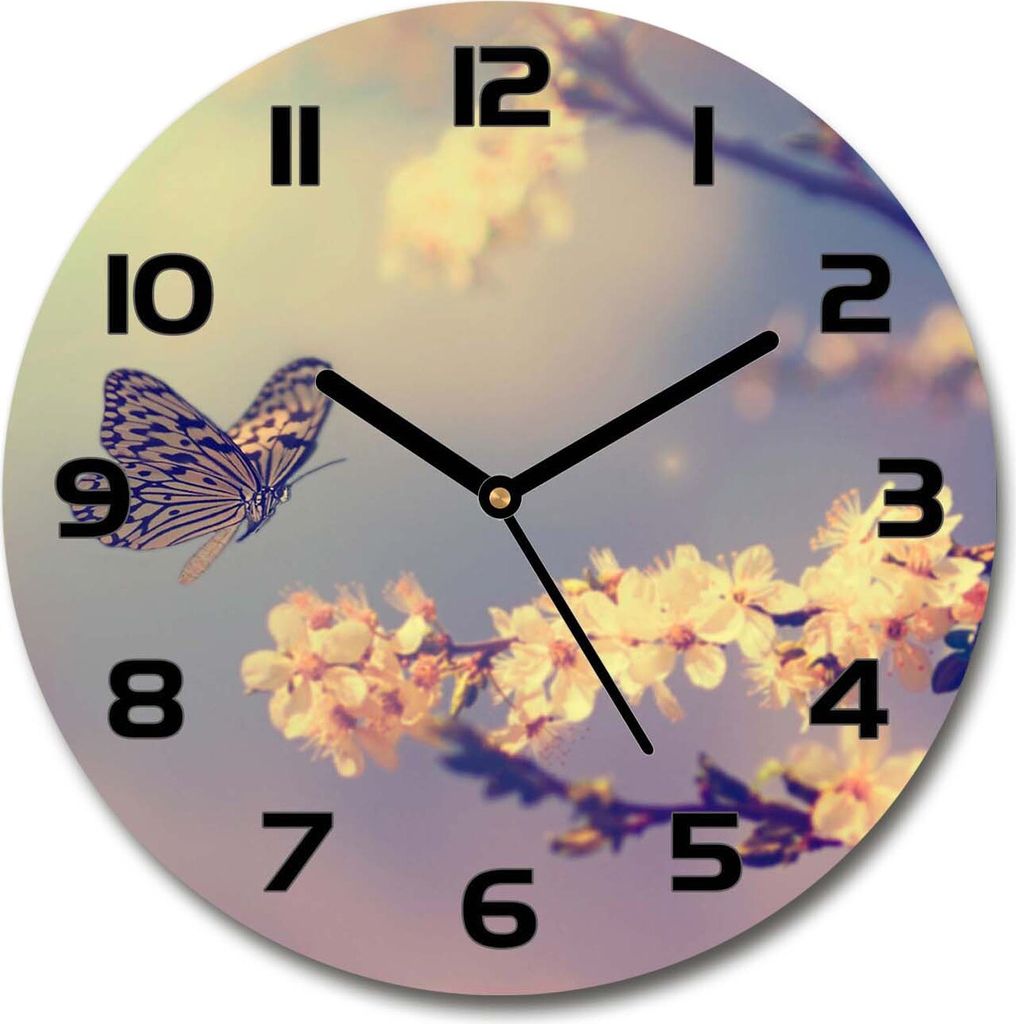 Wanduhr aus Glas 30fi Glasbild Glasuhr Gehärtetes Glas - Produktbild 