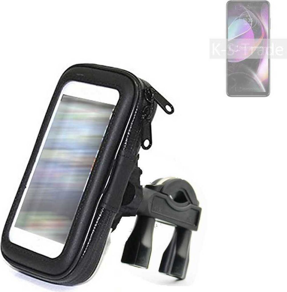 K-S-Trade Fahrrad-Halterung kompatibel mit Motorola Moto G 5G (2022) Handy-Halterung Halter Lenkstange Fahrradhalterung Motorrad Bike Mount