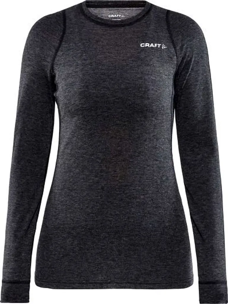 Maglia Intima Tecnica Craft Core Wool Merino Donna LS - Nero Performance