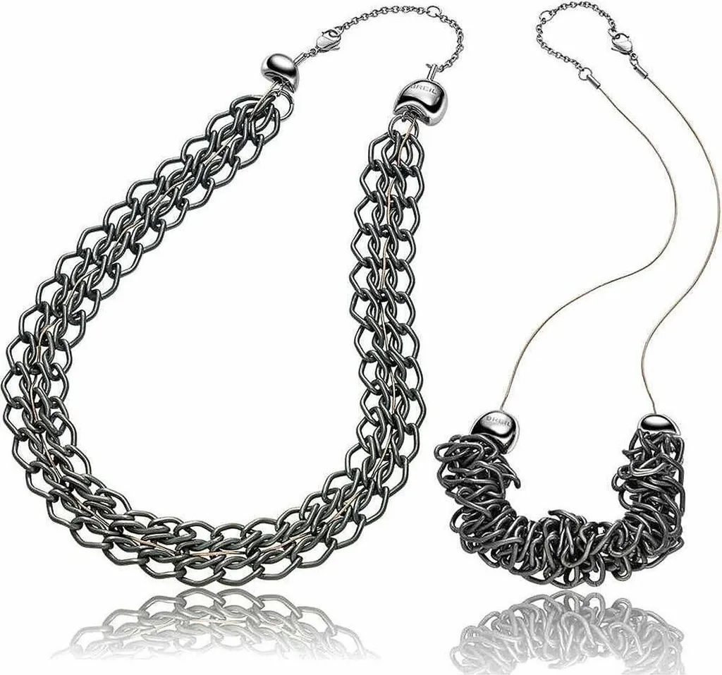 Breil Jewels Mod. Rockmantic - Collier en Acier avec Pendentif Rock