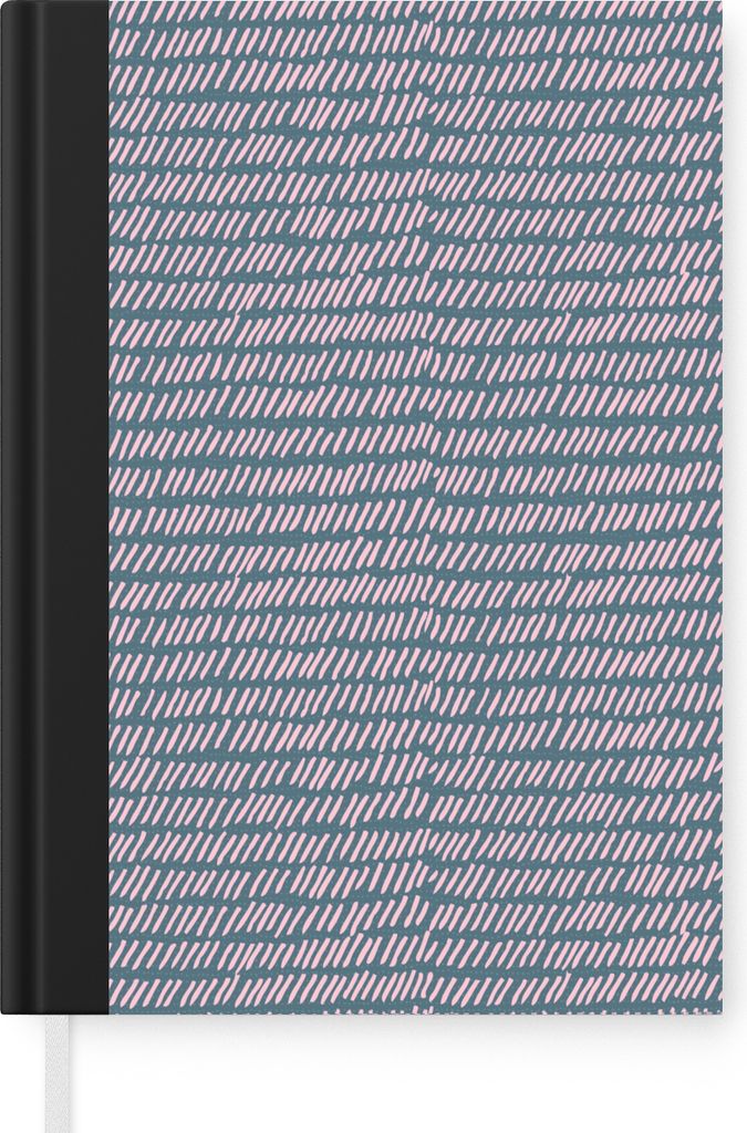 MuchoWow Notizbuch Tagebuch Haushaltsbuch Notebook A5 Design - Rosa - Muster - Notizblock - Notizheft - Notebook - Schreibblock - Papier