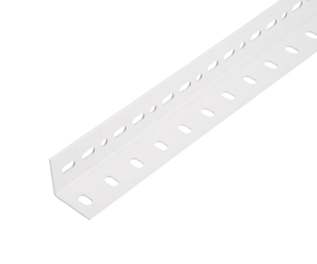 ALBERTS Winkelprofil Stahl roh sendzimirverzinkt weiß kunststoffbeschichtet RAL 9016 1000x35x35 mm Materialstärke 1,5 mm