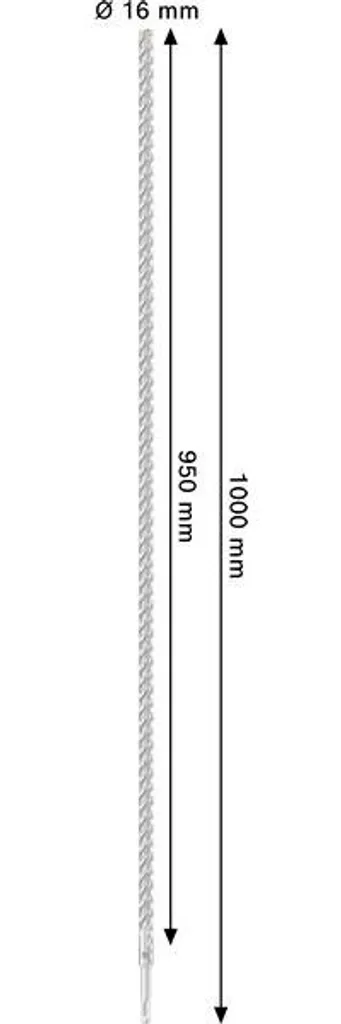 Punta Bosch PRO SDS plus-5X 16x950x1000mm | Foratura Calcestruzzo Armato - 5