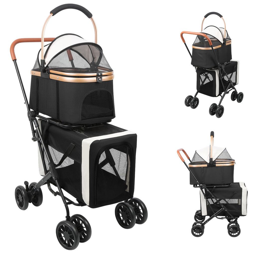 2. Stock Hundebuggy Hundebox Faltbar Katzenbuggy mit Produktbild 