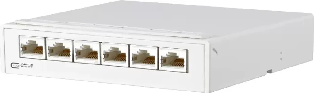 Réglette réseau METZ CONNECT 130862-21C-E avec gestion de câbles
