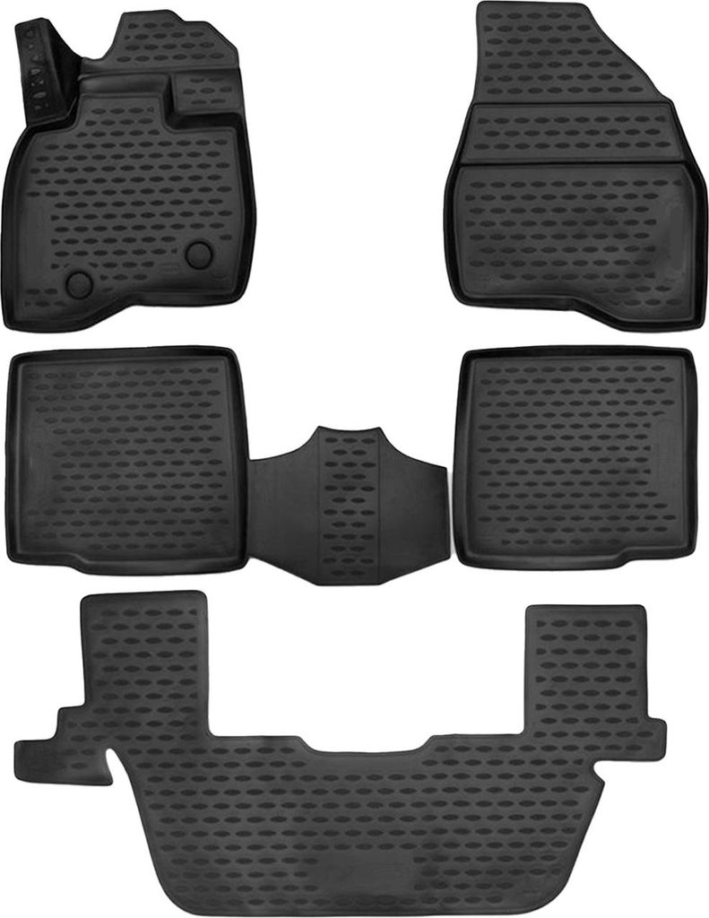 2015-2019 Dywaniki podłogowe Ford Explorer TPE czarne 5 szt Zdjęcie produktu 
