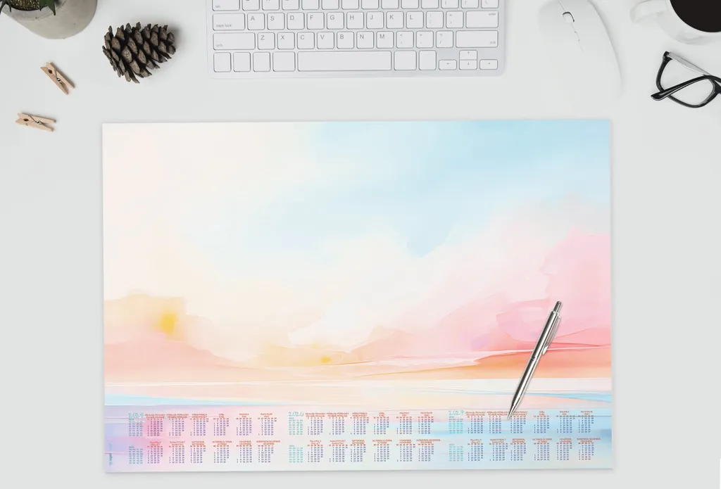 Sous-main bloc-notes papier 30 feuilles Magic Sunset Sigel HO313 - 2