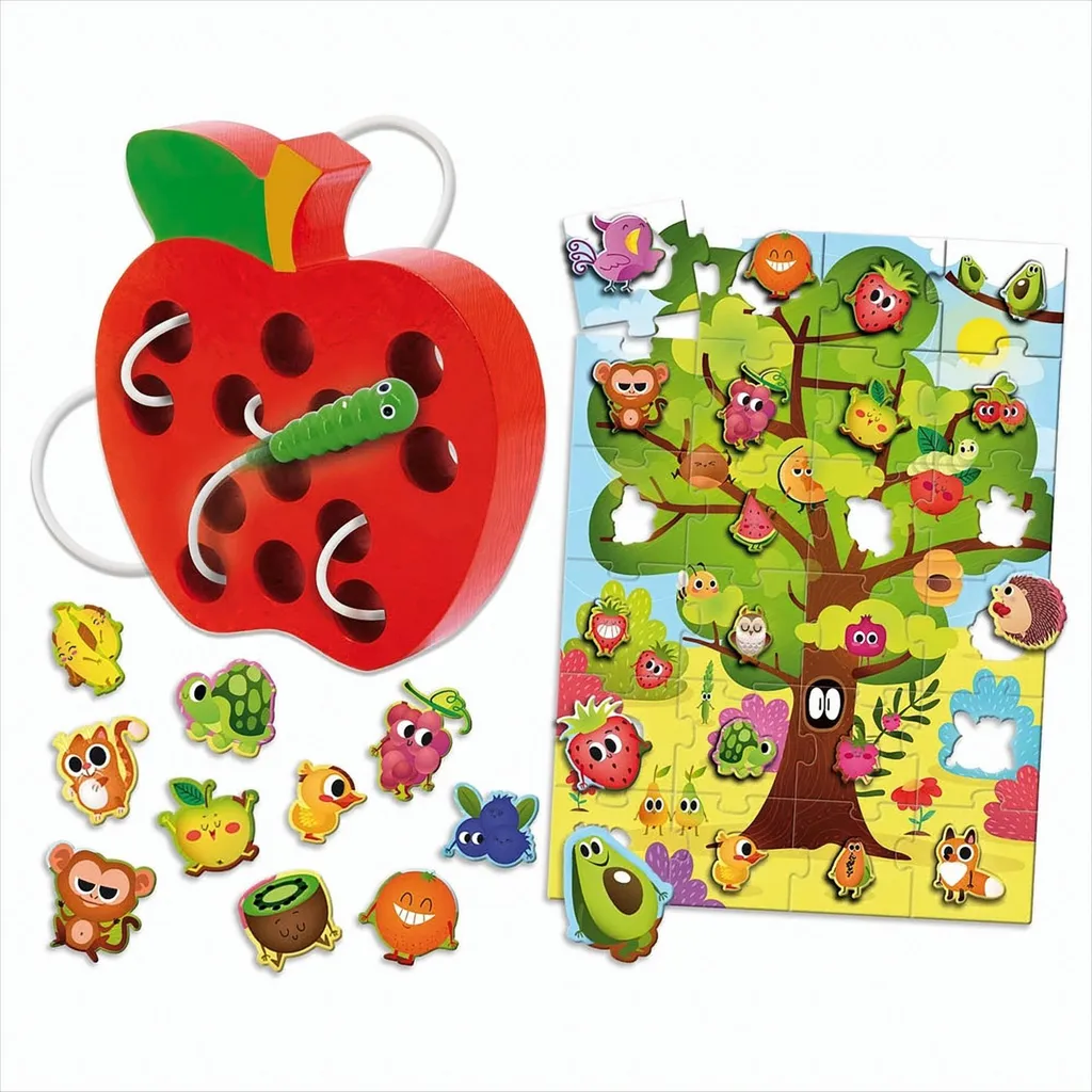 Jeu de Tri Montessori en Bois - Fruits & Co Lisciani pour Tout-petits - 5