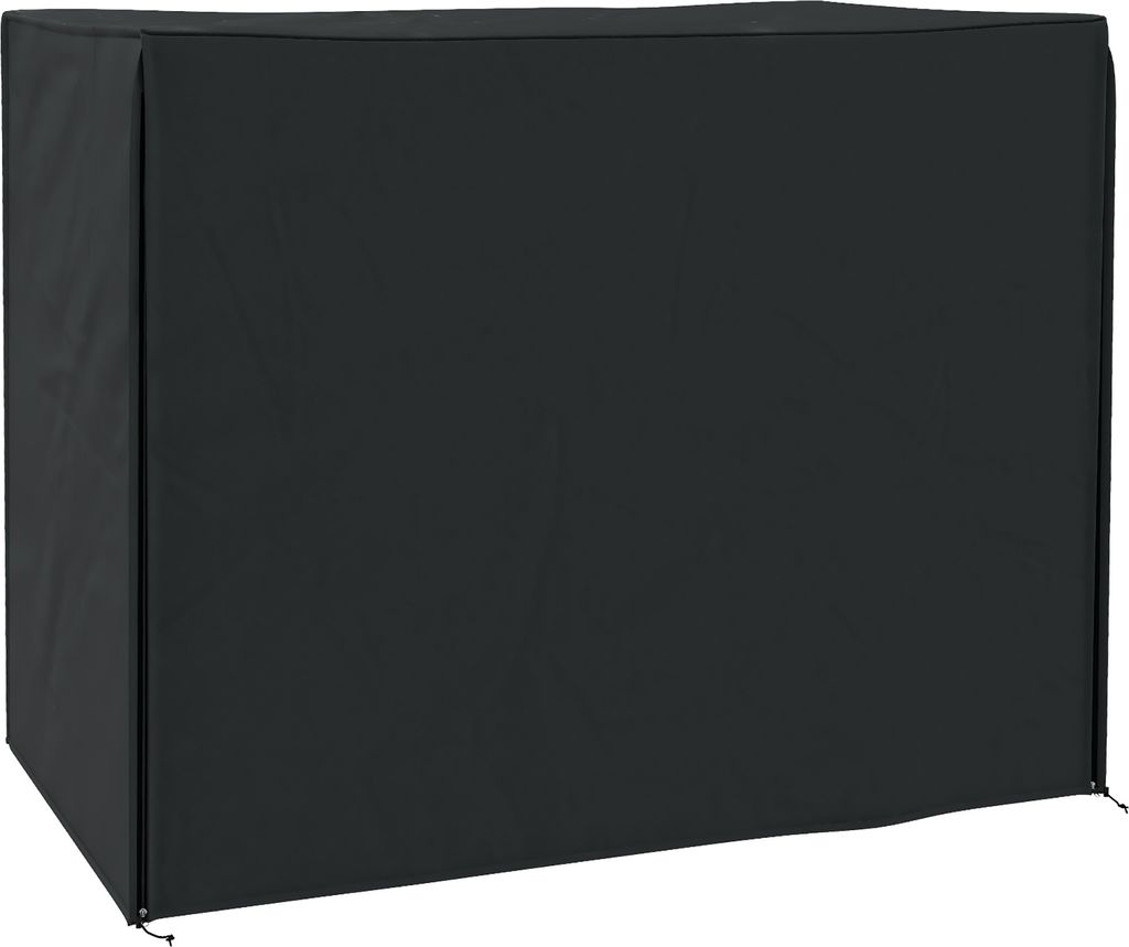 Hollywoodschaukel Abdeckung wasserfest Schutzhülle für Gartenschaukel mit UV-Schutz Oxford Schwarz 220 x 125 x 172 cm