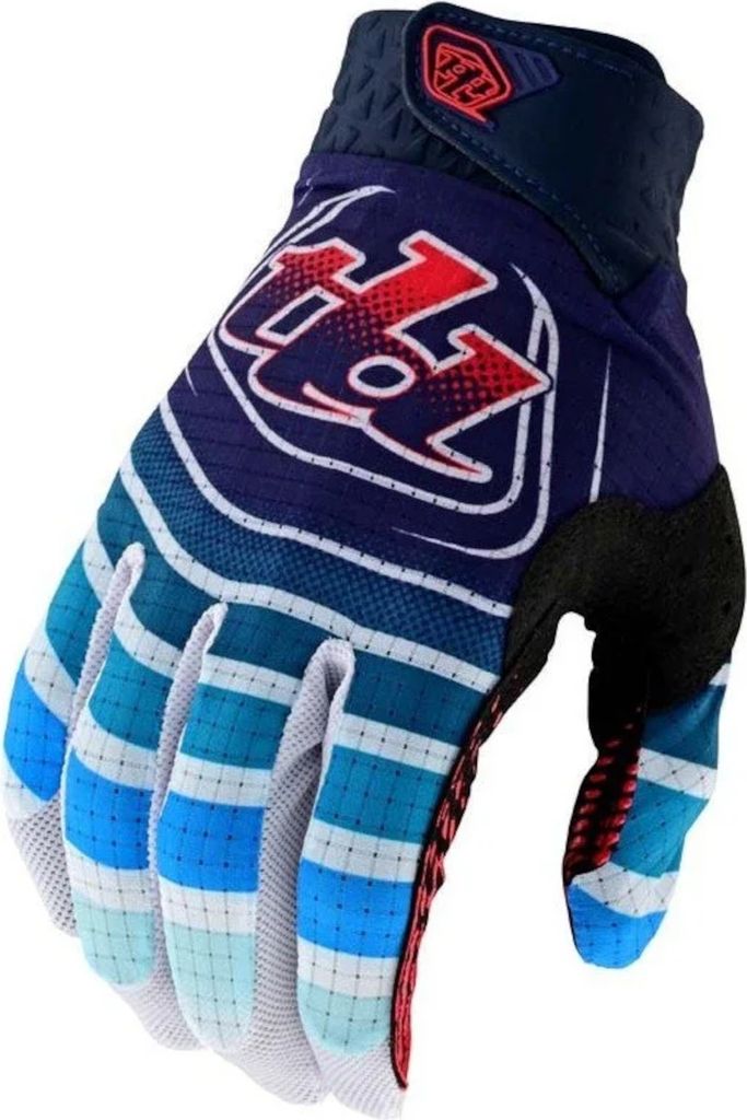 Troy Lee Designs Herren Handschuhe Air , Wavez - Marineblau Rot, XL