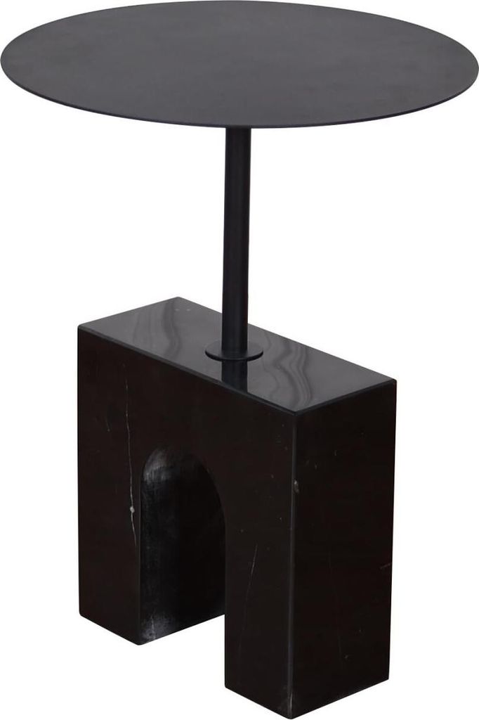 FURNLUX Beistelltisch Modig Schwarz 40cm / Hauptfarbe: Schwarz / Abmessungen: 40 x 54 x 40 cm