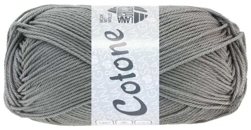 Lana Grossa - Cotone 0019 dunkelgrau Produktbild 