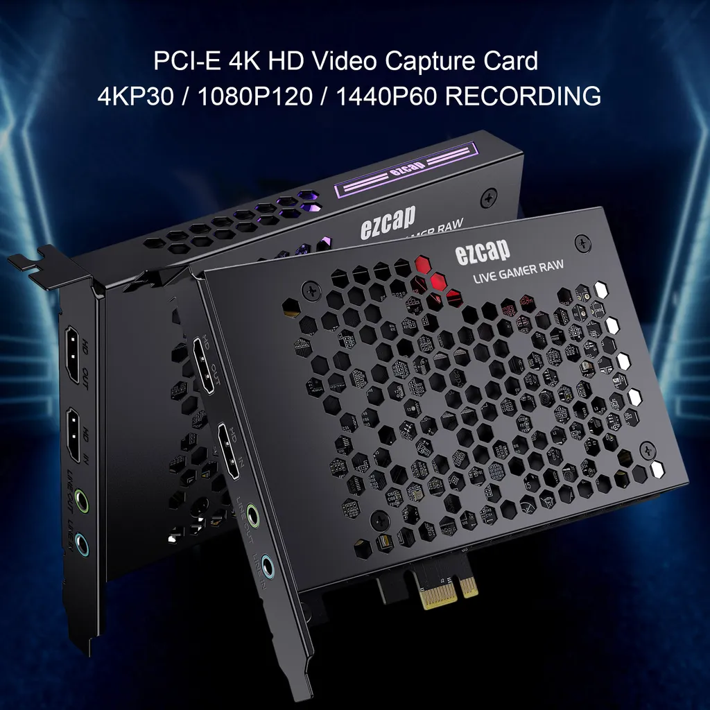 Carte de capture 4K pour streaming et diffusion directe ezcap324B PCIE - 6