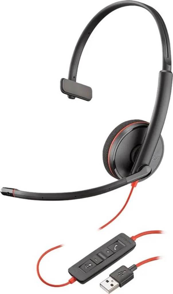 Poly Blackwire 3215 Cuffia Professionale Mono USB-A: Comfort e Chiarezza - 2