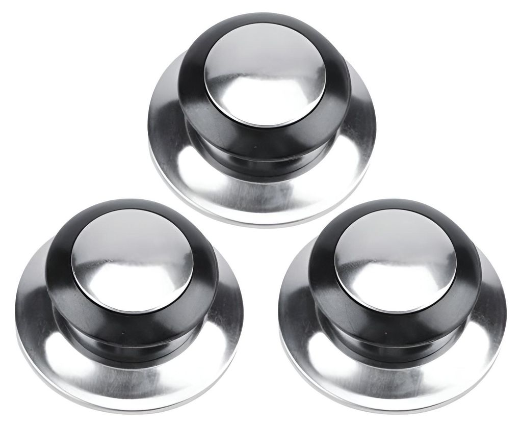3 Stück Topfdeckelgriffe Topfdeckelknauf Topfdeckelgriff Produktbild 