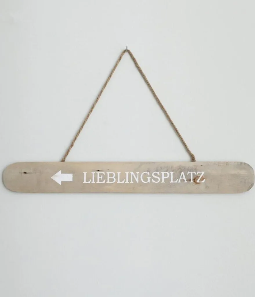 Lot de 8 panneaux en bois Lieu préféré 78 cm pour décoration murale